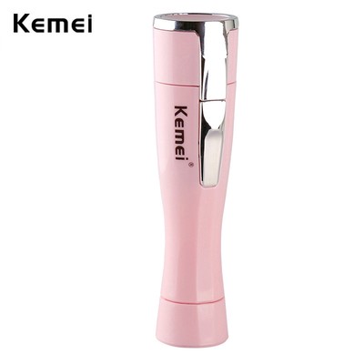 Máy Cạo Lông Kemei Thiết Kế Nhỏ Gọn Chạy Bằng Pin Dành Cho Nữ