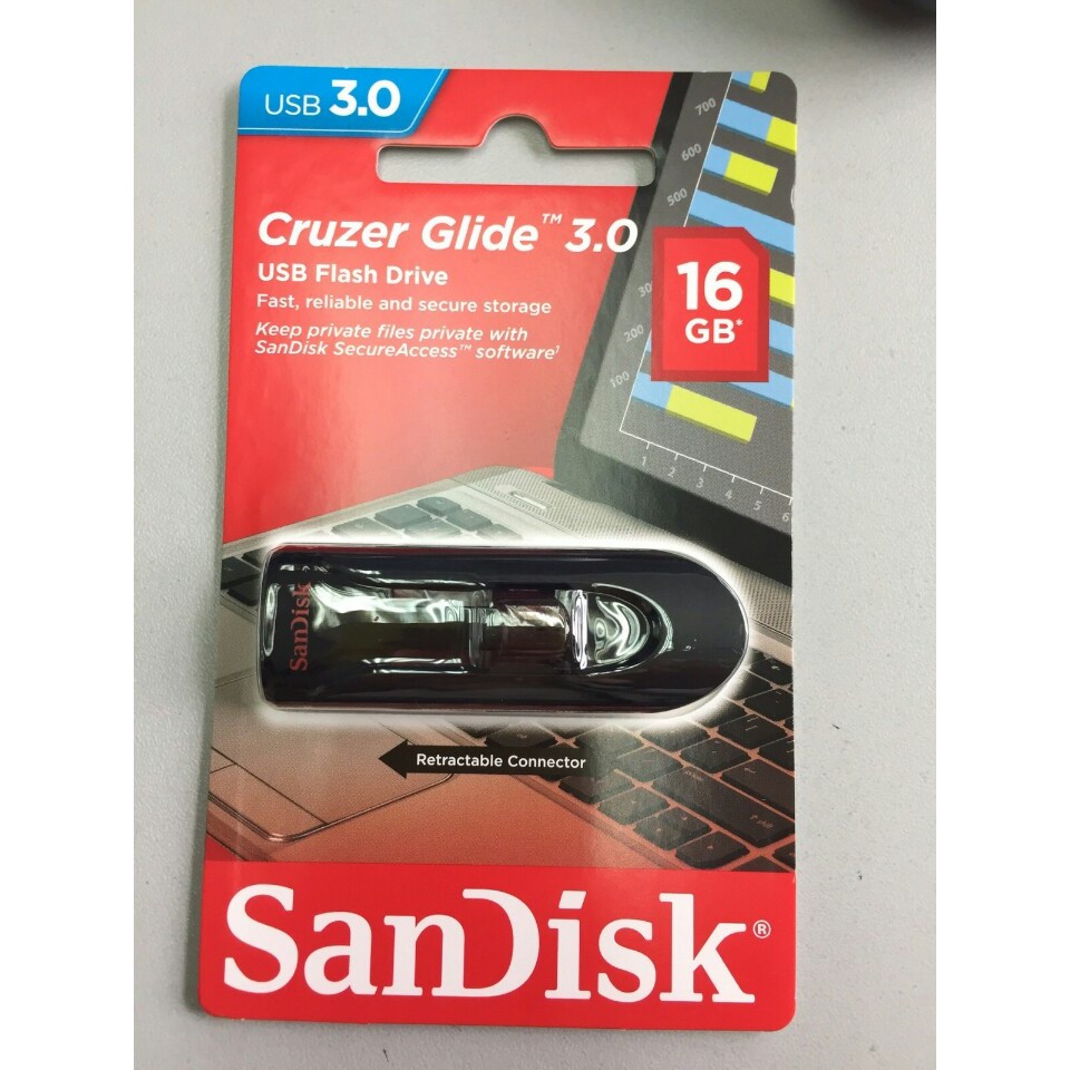 USB Sandisk CZ600 Cruzer Glide 16Gb 3.0 Chính Hãng - BH 2 Năm | Usb 3.0 Sandisk Cz600