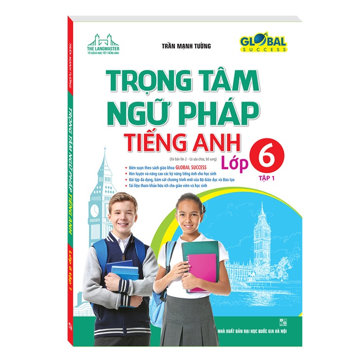 Sách - GLOBAL SUCCESS Trọng tâm ngữ pháp tiếng Anh lớp 6 tập 1 (tái bản 2)