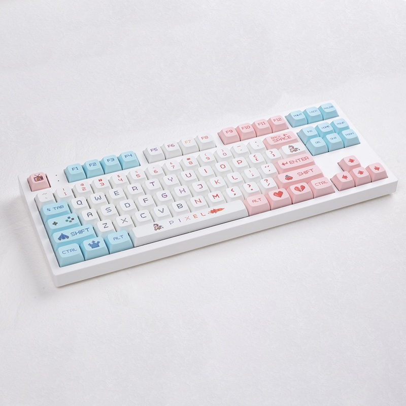 Nút Bàn Phím Cơ Họa Tiết Pixel War 125-Key Độc Đáo