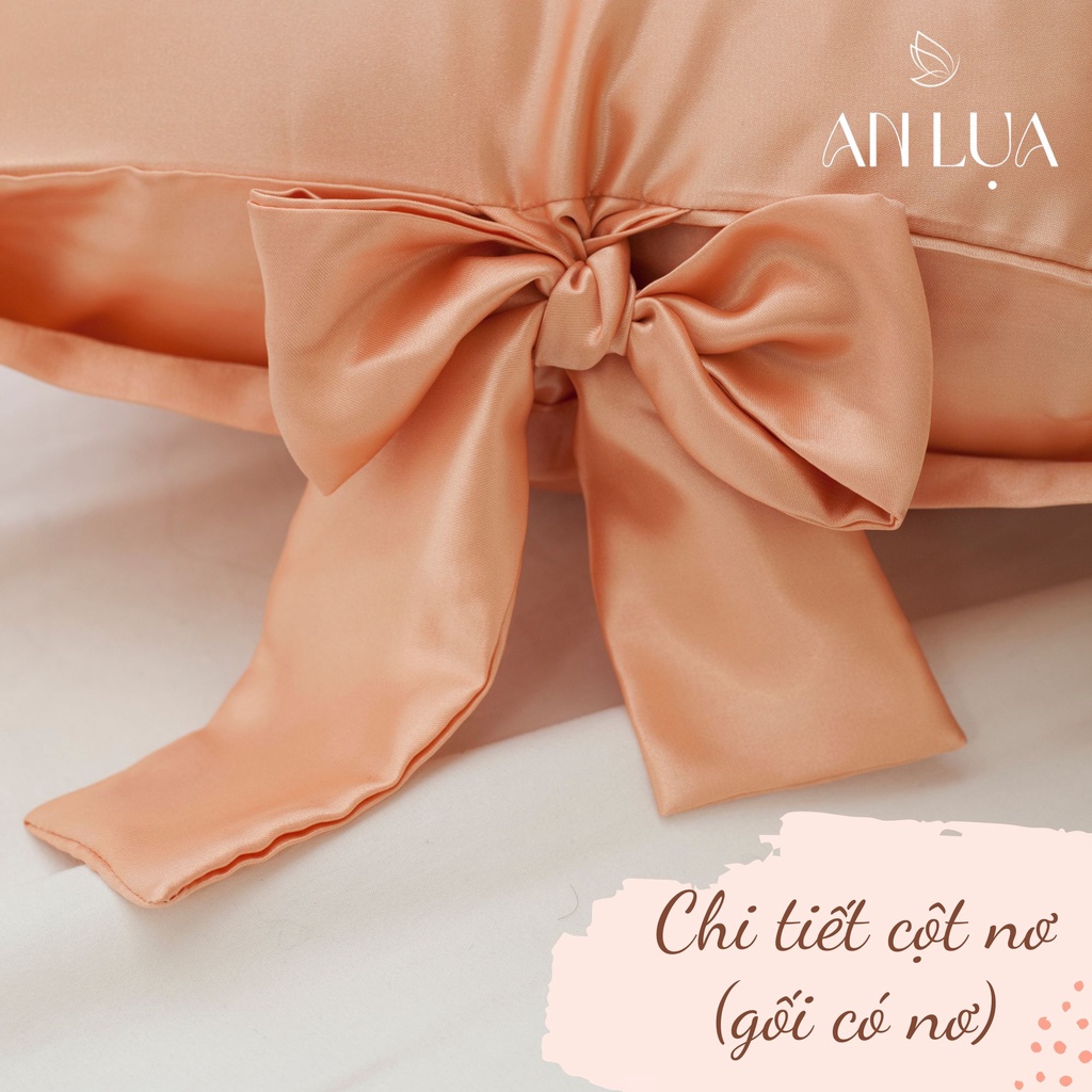 Vỏ gối nằm An Lụa vải lụa phi satin mịn mát và thân thiện cho da 50 x 70 cm