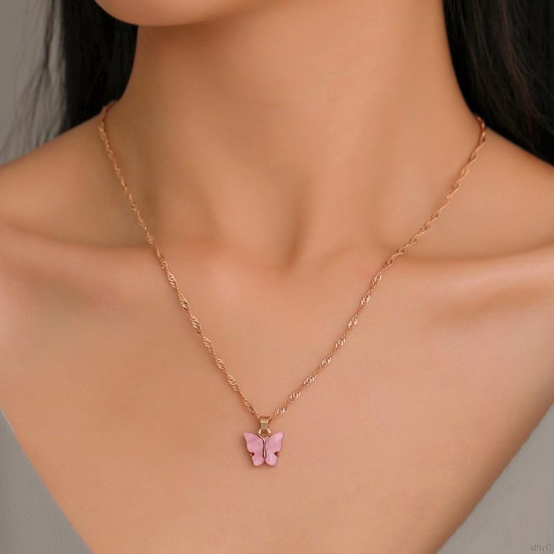 Dây chuyền hình bướm thiết kế xinh xắn thời trang cho nữ