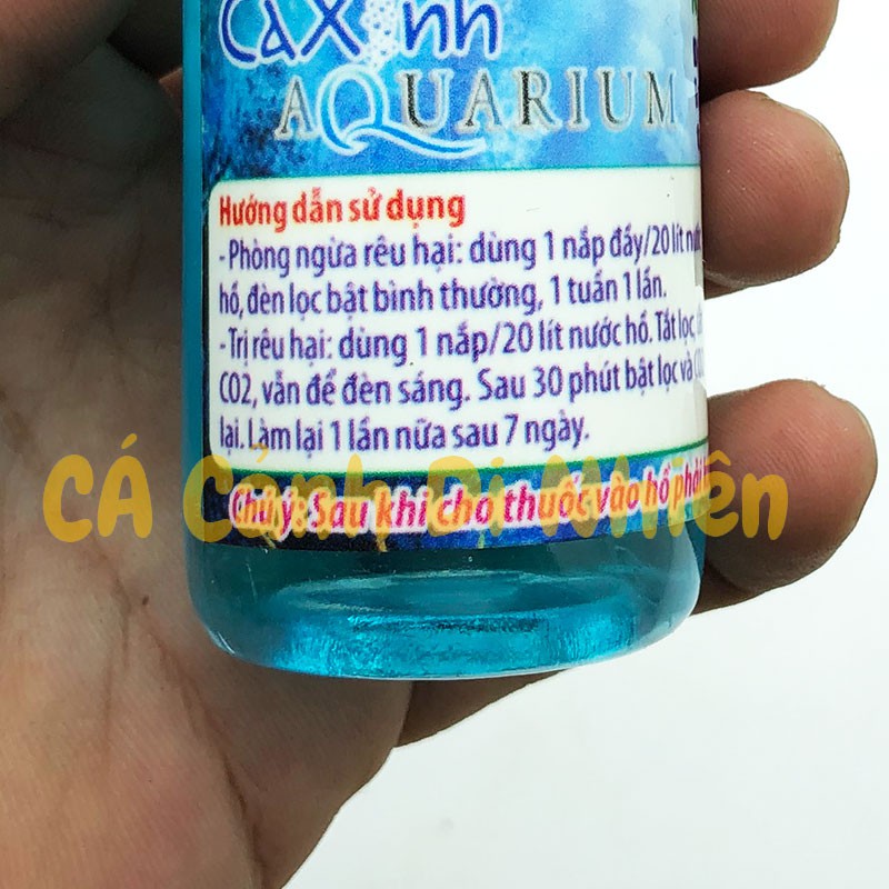 Dung dịch diệt rêu chùm đen CÁ XINH 100 ML cho hồ bể thủy sinh