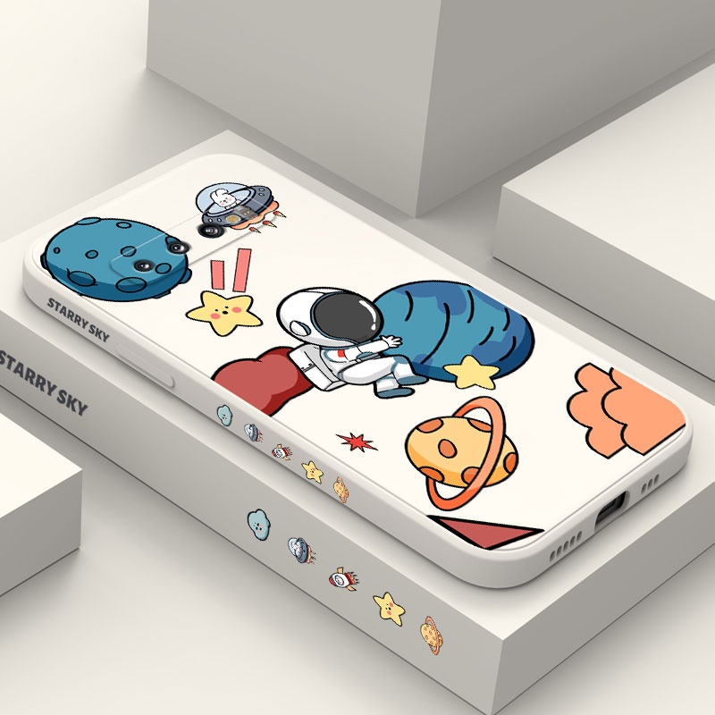 Ốp Điện Thoại Mềm Hình Phi Hành Gia Sáng Tạo Cho Samsung Galaxy S10 S10E Plus S9 Plus