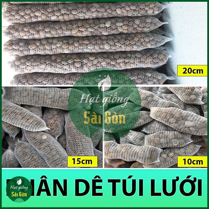 Phân Dê Bón Lan Đã Qua Xử Lý Trichoderma - Túi Lưới 10cm - 15cm - 20cm