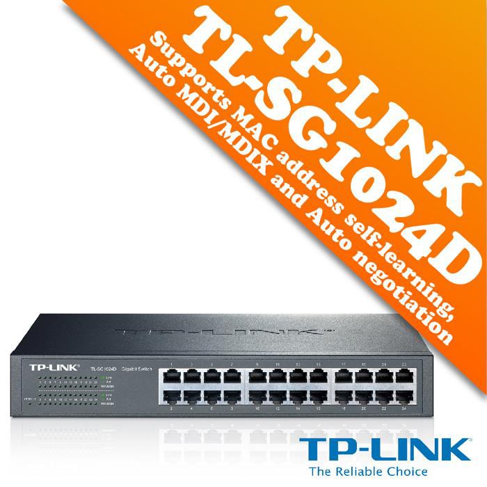 Switch chia mạng 24 cổng Tp-link TL-SG1024D Chuẩn Gigabit