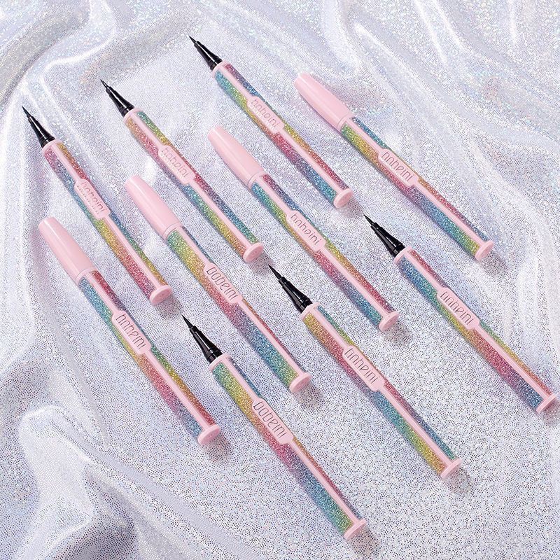 Bút kẻ mắt Bobeini dạng nước vỏ cầu vồng kim tuyến - Kẻ đầu mảnh sắc nét lâu trôi