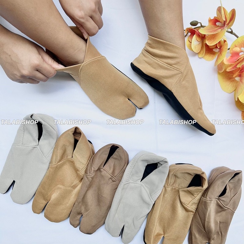 Vớ đi trong nhà, tất chân xỏ ngón chống trơn trượt dễ mang, giữ ấm Talabishop, chất Cotton thoáng mát, thâm mồ hôi