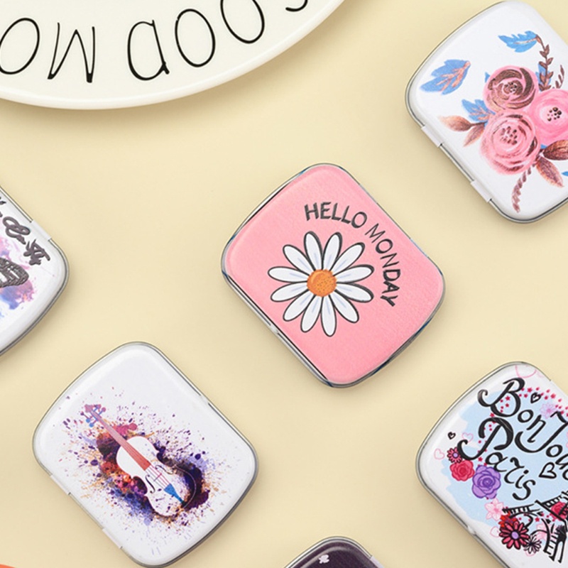 Hộp Thiếc Rỗng Mini Hình Chữ Nhật Bằng Kim Loại Đựng Bảo Quản Đồ Dùng