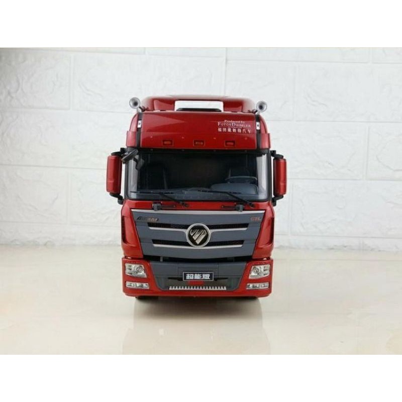 Xe tải mô hình đầu kéo Container Auman hợp kim 1:24