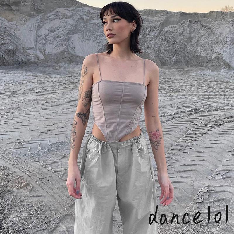 Quần Dài Nữ Nhảy Múa Có Dây Rút Co Giãn Màu Trơn 1O1