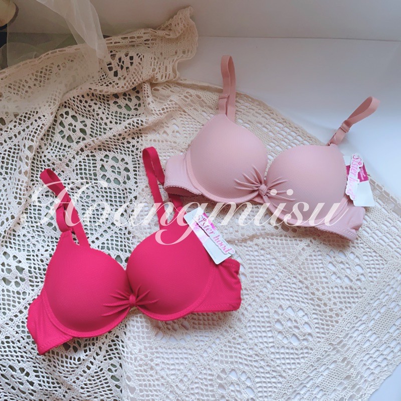Áo Lót Nữ Mút Kép Nơ thông Hơi áo ngực có gọng Siêu Đẩy - Tạo Khe Quyến Rũ