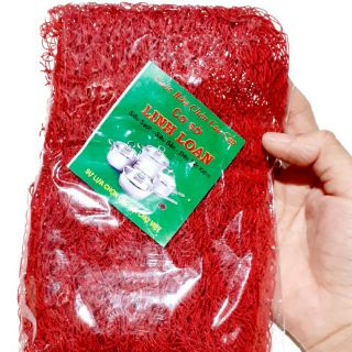 Miếng lưới rửa chén màu đỏ (1 miếng)