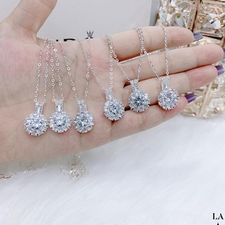 Dây chuyền mặt đính đá, dây chuyền bạc nữ