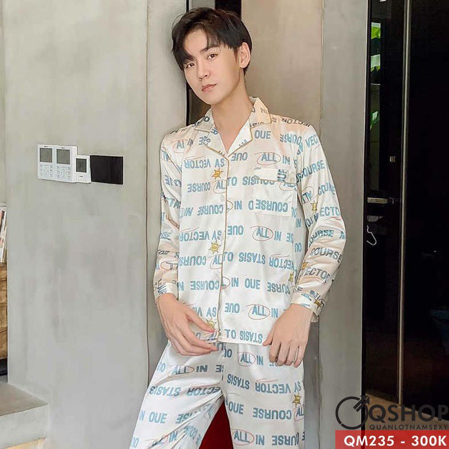 [SALE] BỘ ĐỒ PIJAMA NAM CAO CẤP QSHOP QM235