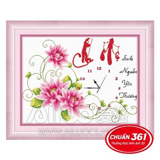 ĐH thêu chữ thập Cha mẹ là suối nguồn yêu thương < 56706 > chưa thêu