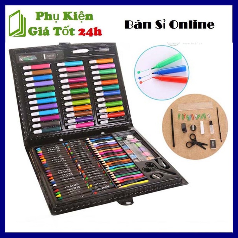 Hộp Màu 150 Chi Tiết Cho Bé Yêu Thỏa Sức Sáng Tạo-Bộ Màu Vẽ Đa Năng 150 Món Giá Rẻ Cho Bé