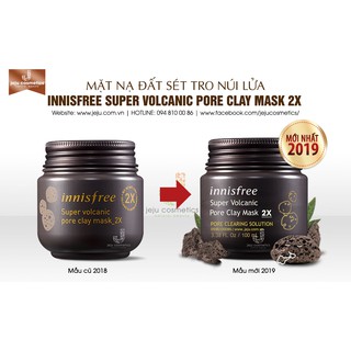 Mặt Nạ Đất Sét Innisfree Super Volcanic Pore Clay Mask 2X 100ml ( Có bill Tại Store)