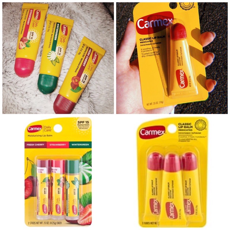 (BILL US) Son dưỡng môi CARMEX - Giảm khô môi, dưỡng ẩm, chống nắng, chống rạn nứt môi | BigBuy360 - bigbuy360.vn