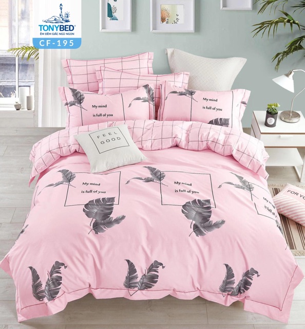 Bộ chăn drap gối  cao cấp ToNyBed
