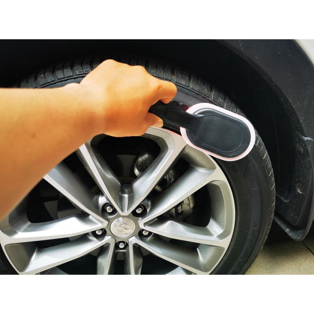 Bàn Chải Đánh Bóng Lốp Ô Tô Xe Máy Cán Dài Làm Sạch Quét Bóng Lốp 30cm