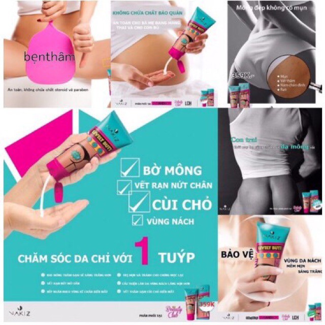 NAKIZ kem xử lý thâm vùng MÔNG/ BẸN/NHỦ HOA/ LƯNG/ NÁCH/ CÙI CHỎ/ ĐẦU GỐI | BigBuy360 - bigbuy360.vn