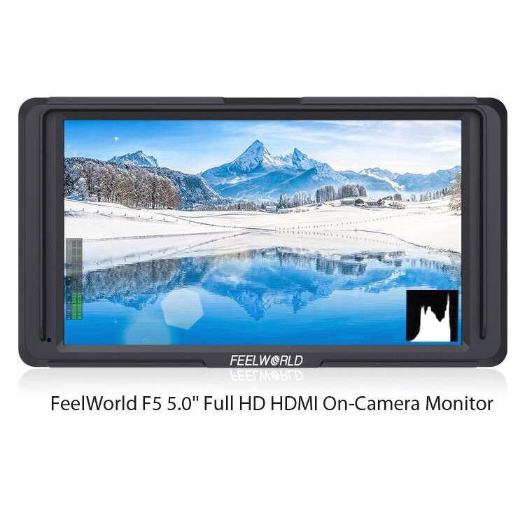 Màn Hình FeelWorld F5 5.0" Full HD HDMI On-Camera Monitor with 4K Support and Tilt Arm