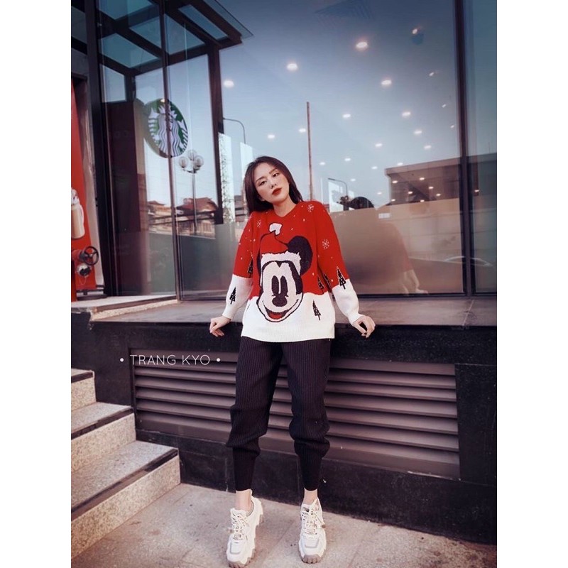 Áo len Noel bông tuyết, tuần lộc QC dày dặn mặc Giáng Sinh | BigBuy360 - bigbuy360.vn