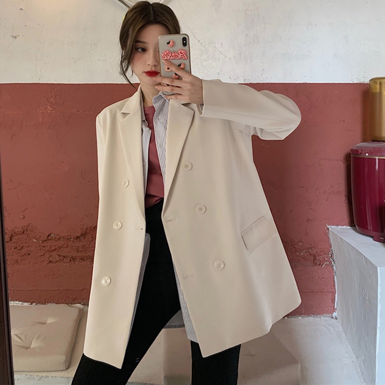 Mùa Thu Cổ Điển Blazer Mỏng Dành Cho Phụ Nữ Thời Trang Áo Khoác Dài Tay | BigBuy360 - bigbuy360.vn