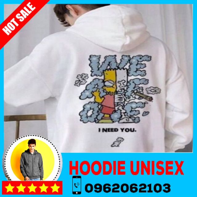 (HOOIDE) ÁO KHOÁC HOODIE. ÁO HOOIDE UNISEX NAM NỮ (ĐỦ SIZE M,L,XL)