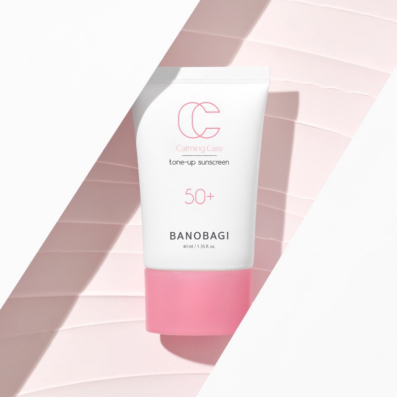 Kem chống nắng nâng tone Banobagi Calming Care Tone Up Sunscreen 50+/PA++++ 40ml (Màu hồng)