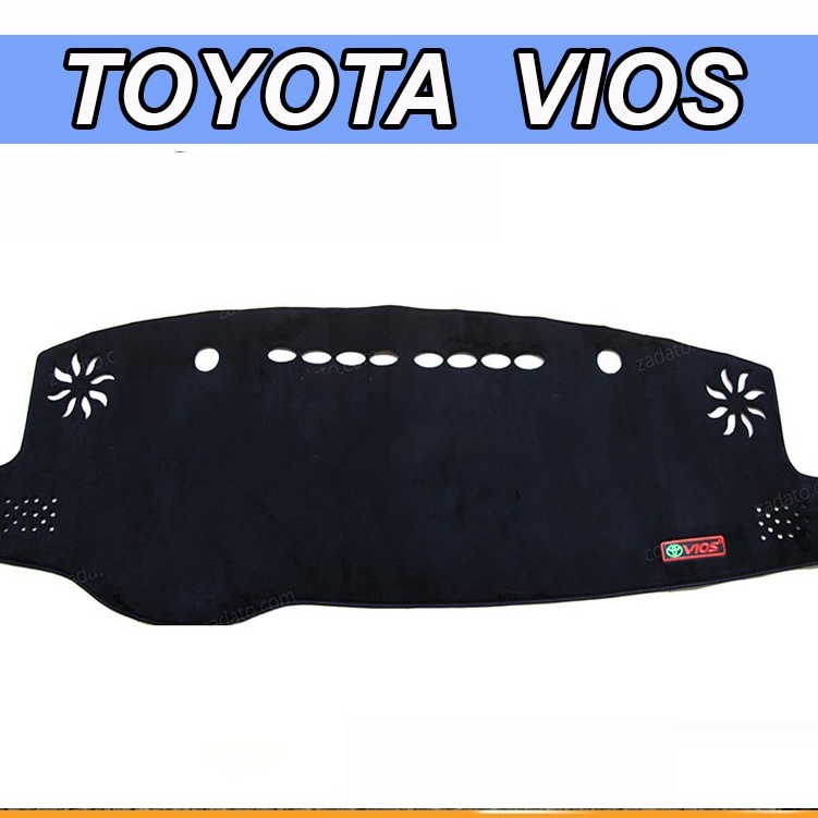 Thảm Taplo Toyota Vios 2019 2020 2021 2022 Màu Đen Chất Liệu Nhung Lông Cừu Đế Có Chống Trượt, chuẩn form xe