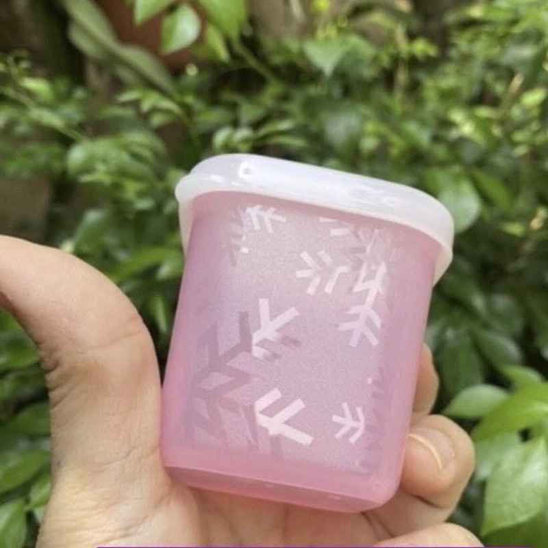 Set Hộp Nhựa Ngăn Đông 80ml Chính Hãng Tupperware - Làm Sữa Chua Đựng Hành Tỏi Gia Vị - Để Đồ Ăn Dặm Cho Bé