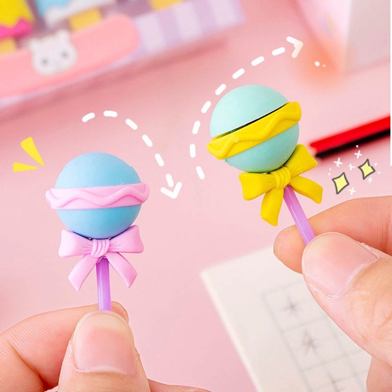 Set 4 Cục Tẩy Hình Kẹo Mút Dễ Thương