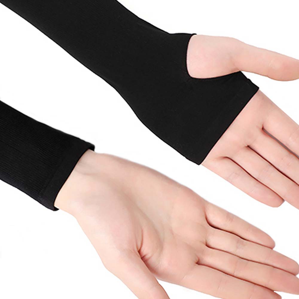 Băng Tay Chống Nắng Tia UV Aqua-X Màu Đen Bảo Vệ Cánh Tay Khi Hoạt Động Ngoài Trời