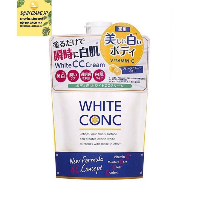 Sữa Dưỡng Thể White Conc Trắng Da White CC Cream 200g