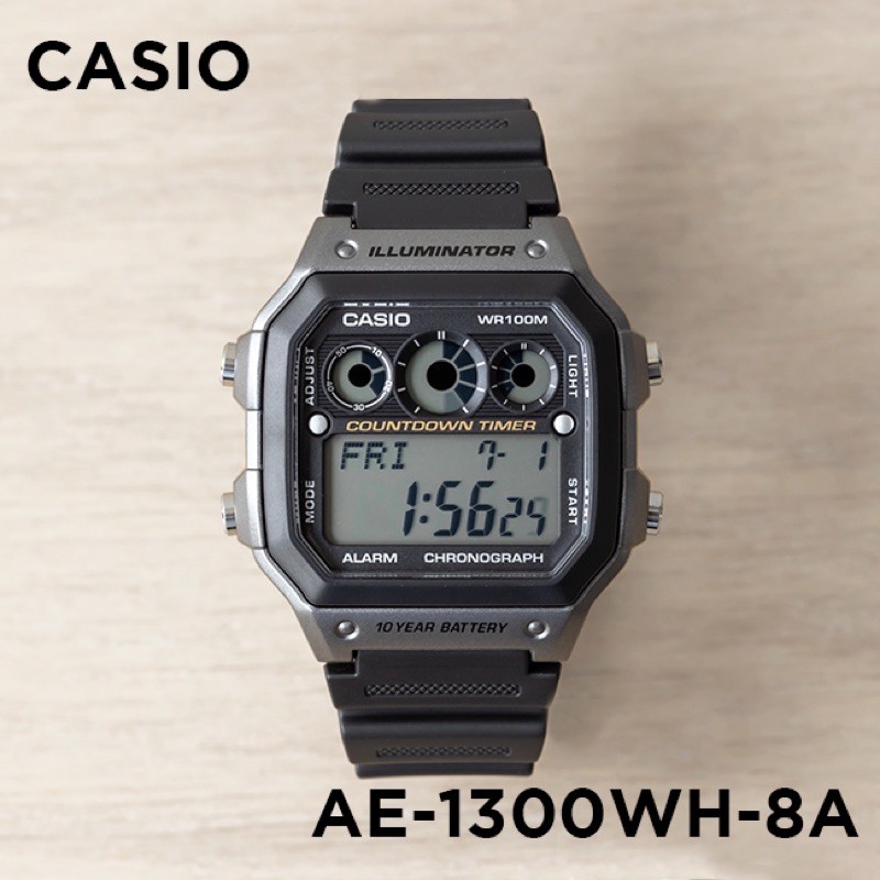 Đồng hồ nam dây nhựa Casio chính hãng Anh Khuê AE-1300WH-8AVDF