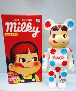 [CÓ SẴN][Ảnh tự chụp] Bearbrick Peko Milky Hoa 400%