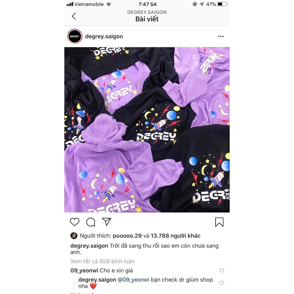 ÁO HOODIE  HÌNH VŨ TRỤ UNIESX THỜI TRANG NAM NỮ | BigBuy360 - bigbuy360.vn