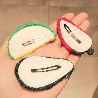 Kẹp tóc trái cây Hàn Quốc style - chất liệu len đan