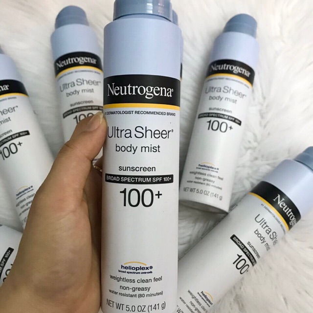 [Date 2021] Xịt Chống Nắng Neutrogena Ultra Sheer Body Mist Sunscreen SPF 100