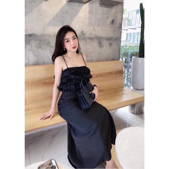 Maxi lụa Zara newtag sz S