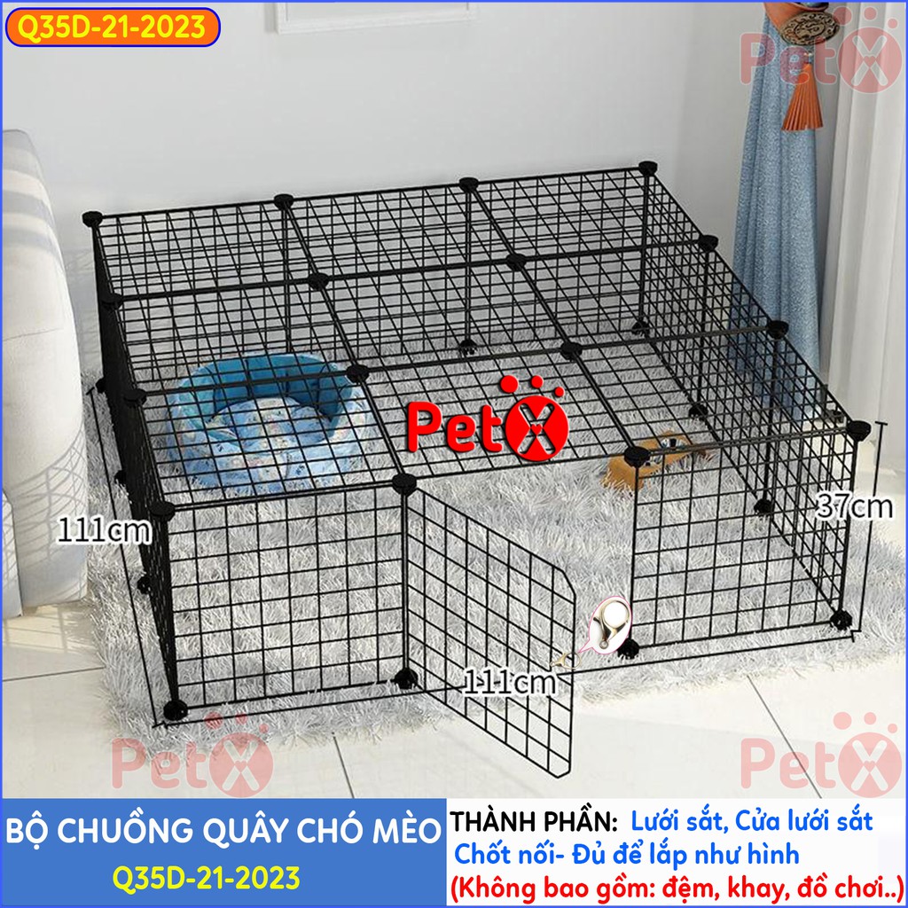 Quây chuồng chó mèo lắp ghép nuôi thú cưng sơn tĩnh điện giá rẻ-10