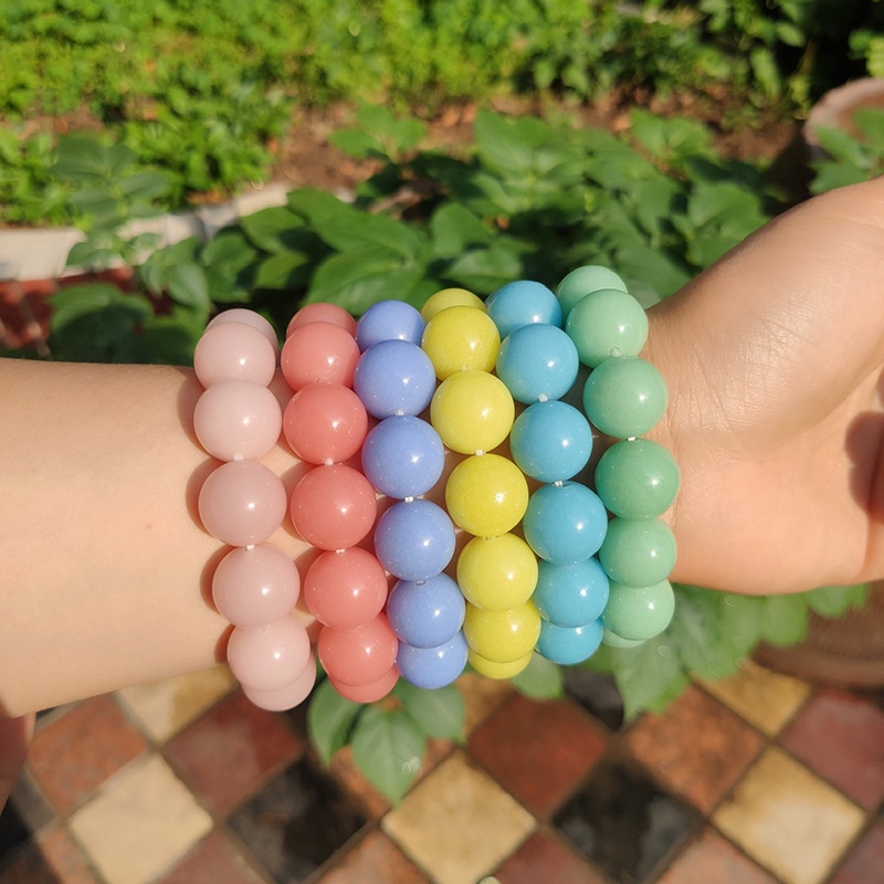 Vòng Tay Chuỗi Hạt Đá Màu Dạ Quang Phát Sáng Ban Đêm Thời Trang 2022