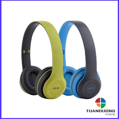 [Mã 2404EL10K giảm 10K đơn 20K] Tai nghe không dây bluetooth chụp tai P47 _Hỗ trợ nghe nhạc thẻ nhớ, đài FM radio