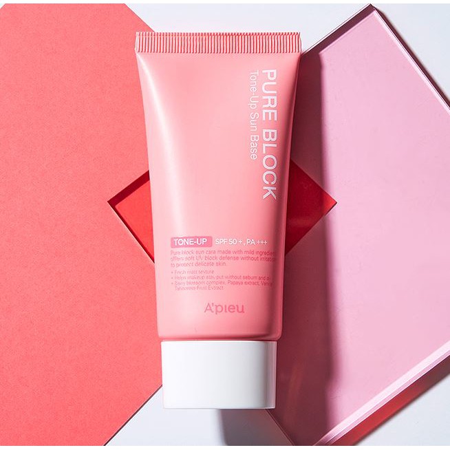 Kem chống nắng nâng tone da A'PIEU PURE BLOCK TONE-UP SUN BASE SPF 50+, PA+++