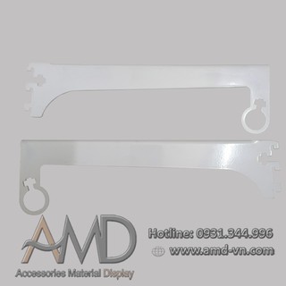 TAY ĐỠ GIÁ KỆ ỐNG INOX TRÒN CÀI THANH RAY GẮN TƯỜNG AMD-M772