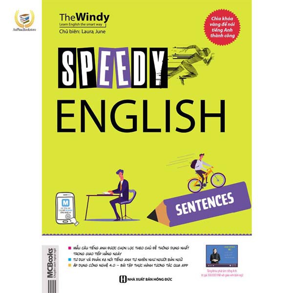 Sách - SPEEDY ENGLISH SENTENCES - Tổng hợp các mẫu câu giao tiếp tiếng Anh thông dụng nhất trong cuộc sống hàng ngày