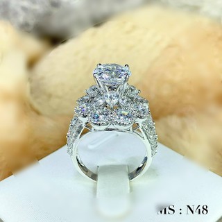 [HÀNG MỚI VỀ] Nhẫn Nữ Đính Kim Cương Sang Trọng - HN01C6 - Giống Thật 99% - Đeo Đi Tiệc Lên Hình Cực Sang