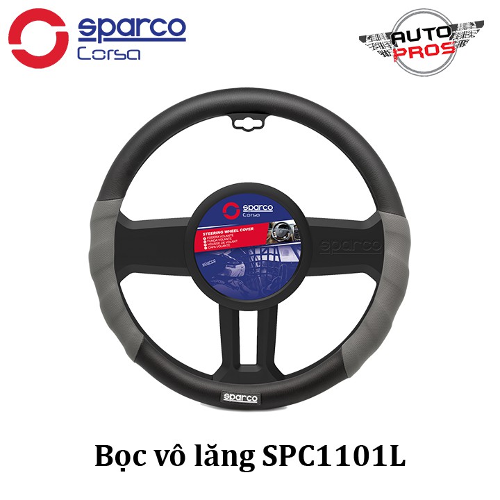 Bọc vô lăng Sparco SPC1101L (Đen xám)